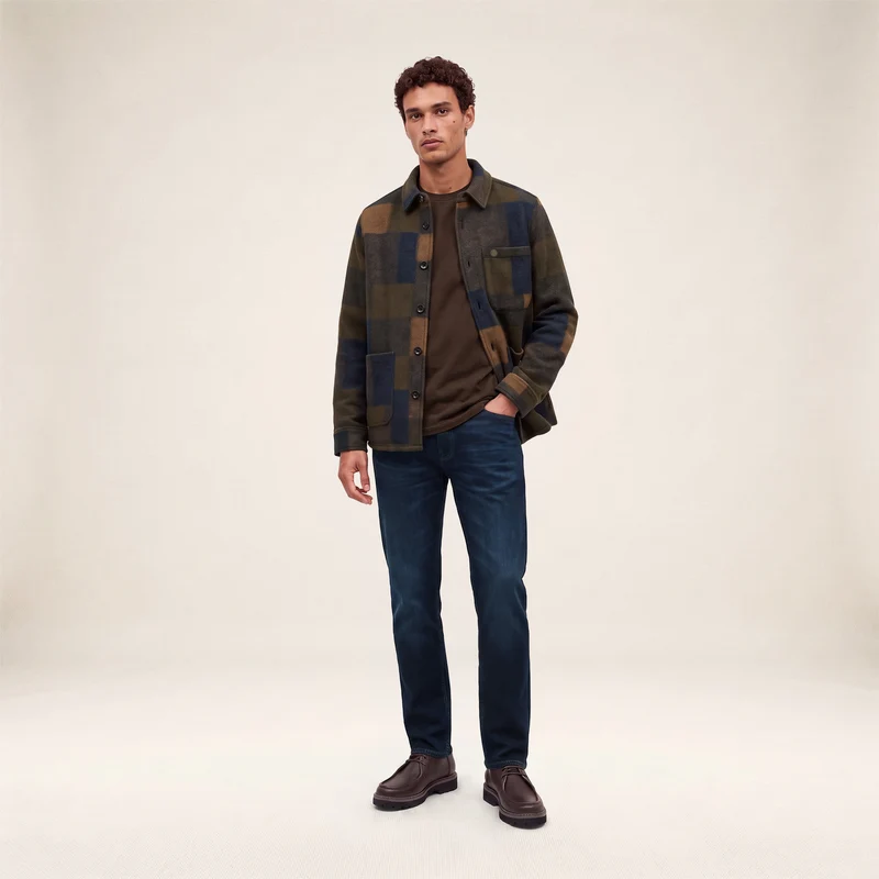 Veste Trap doublée à carreaux multicolore Patchwork