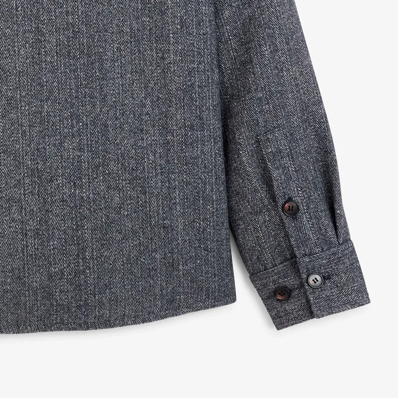 Veste Worker doublée lainage broderie « Serge BLANCO BIARRITZ » Trap