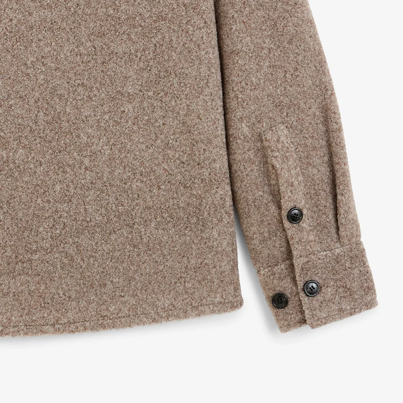 Veste Worker doublée lainage gris Trap