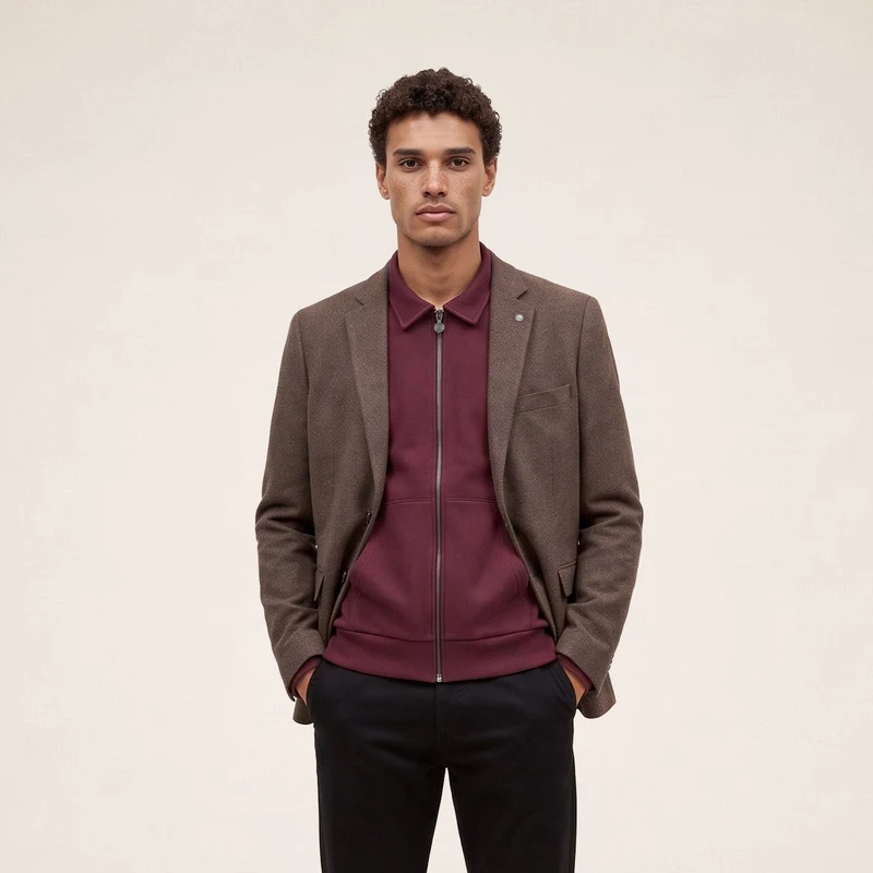 Blazer 100% laine marron Henri