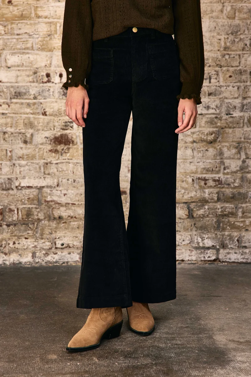 Atlanty - Pantalon large en velours