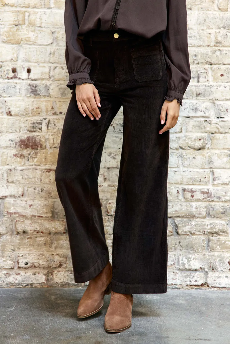 Atlanty - Pantalon large en velours