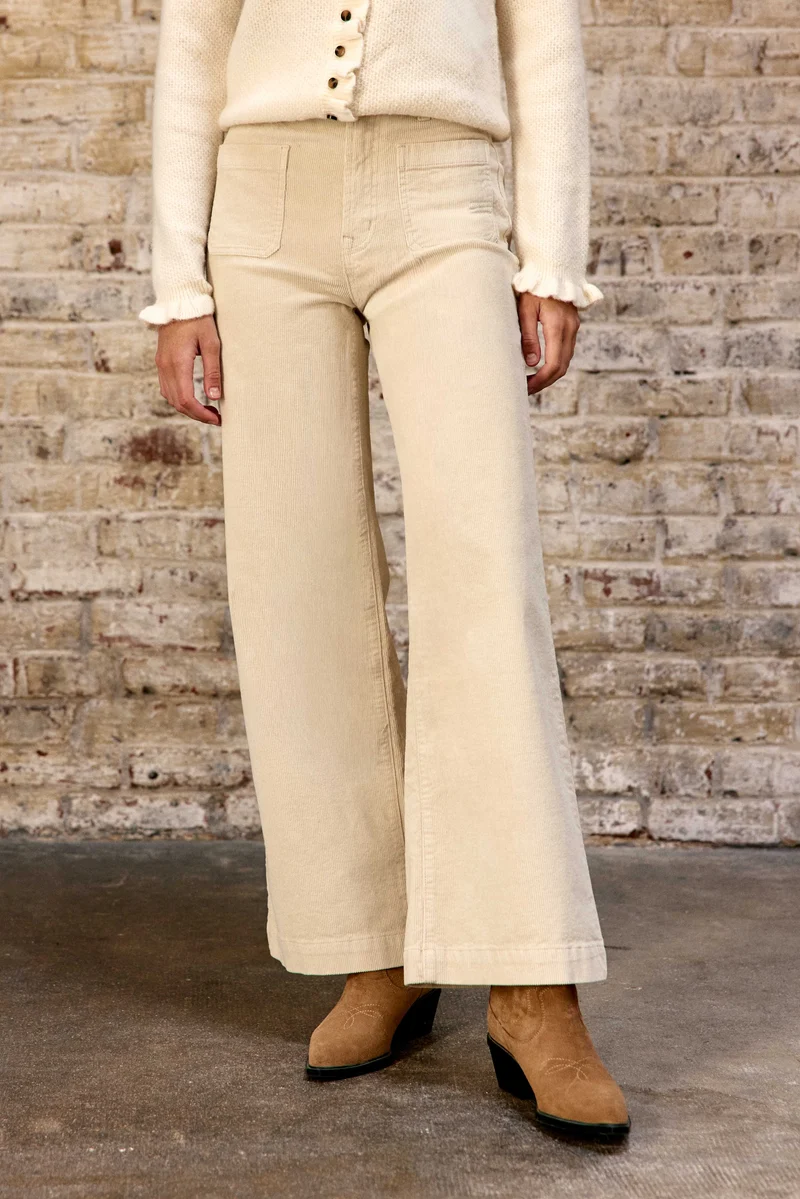 Atlanty - Pantalon large en velours