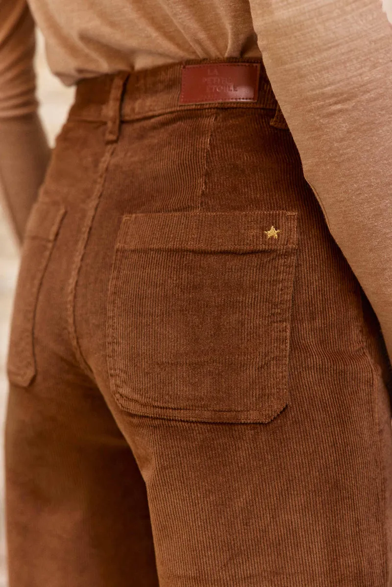 Atlanty - Pantalon large en velours