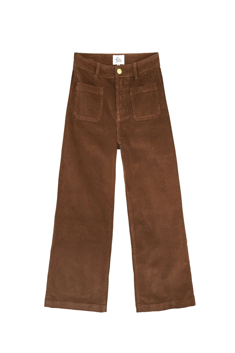Atlanty - Pantalon large en velours