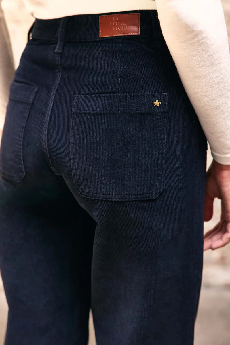 Atlanty - Pantalon large en velours