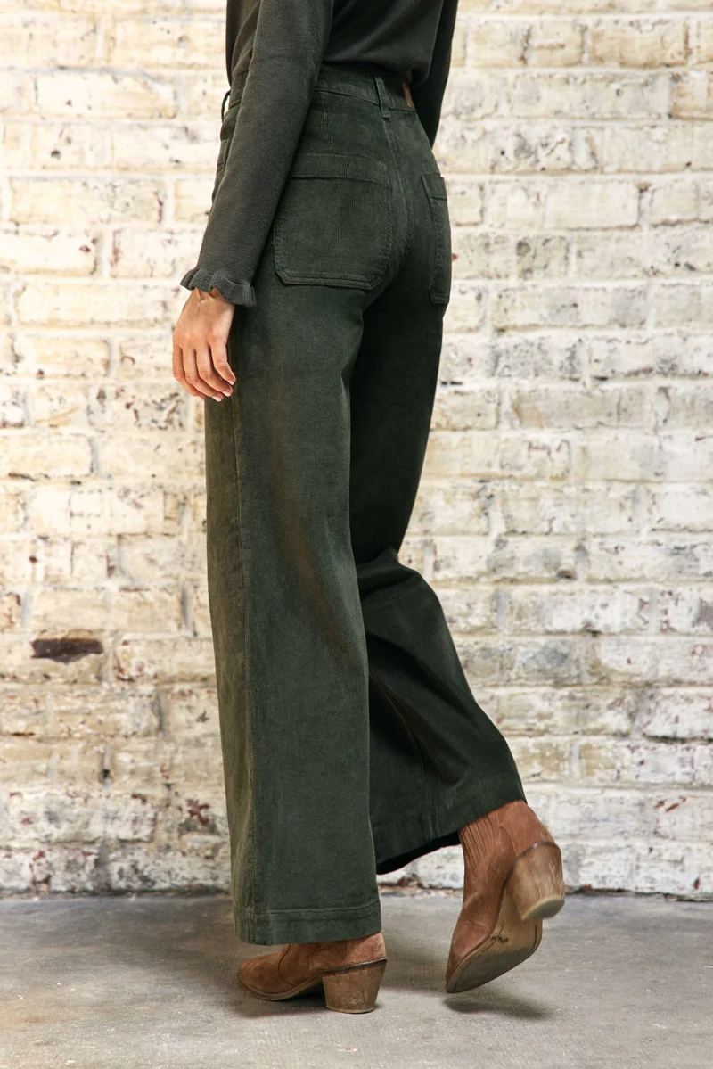 Atlanty - Pantalon large en velours