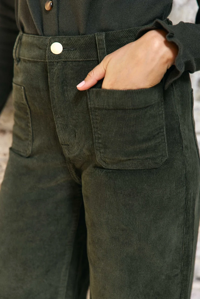 Atlanty - Pantalon large en velours