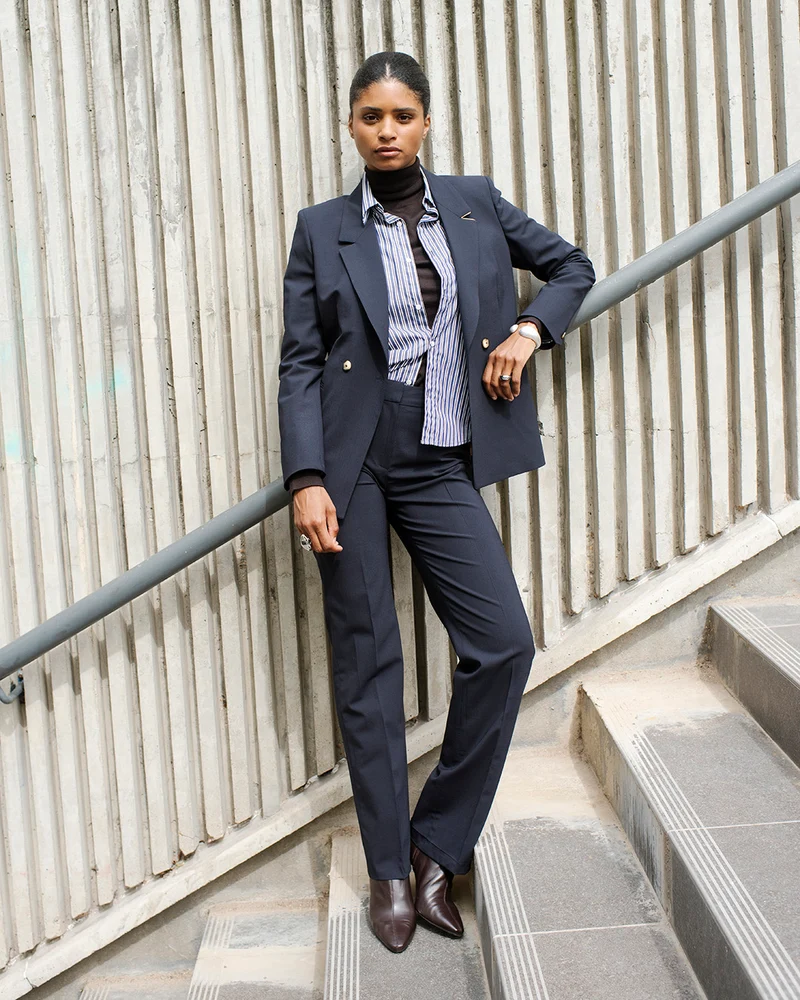 Pantalon droit Berlin - Bleu Marine