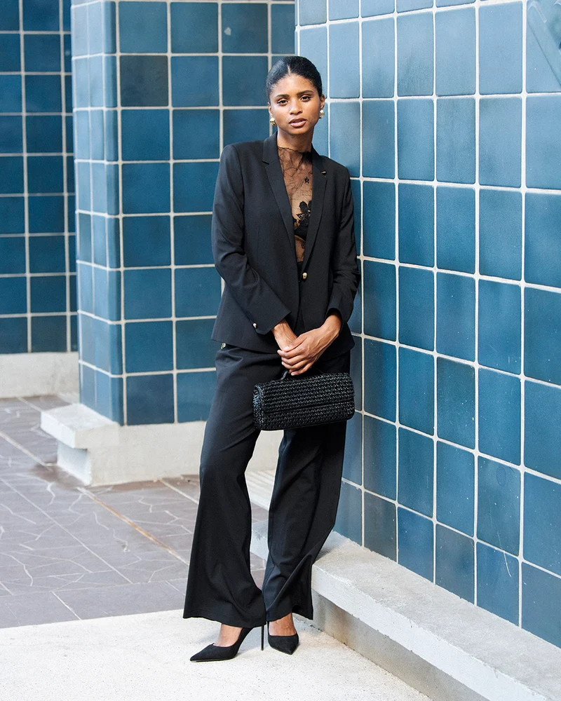 Pantalon large Bari - Noir