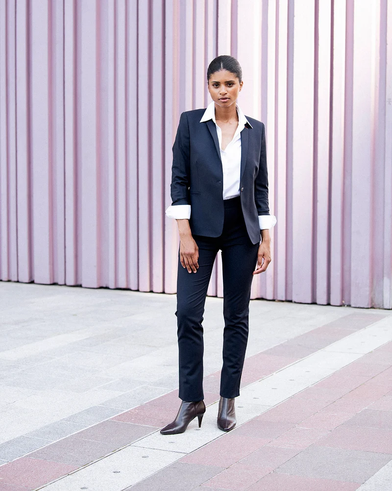 Pantalon Cigarette New-York - Bleu Marine