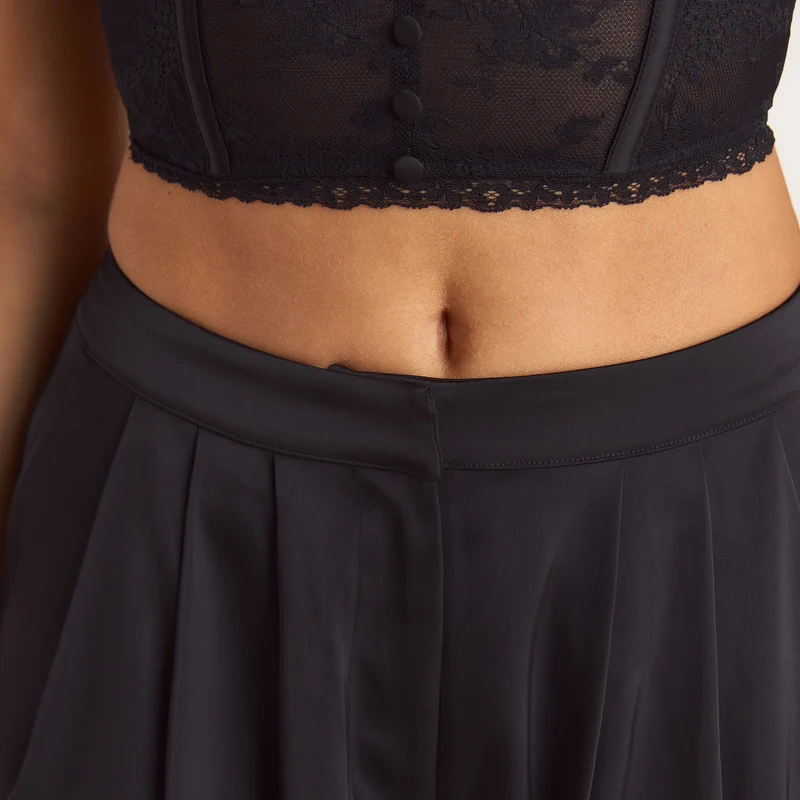 Pantalon en Satin - Noir