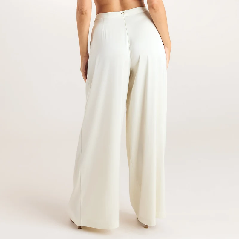 Pantalon en Satin - Crème