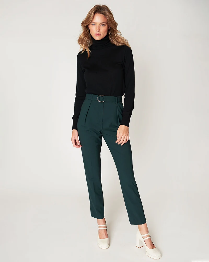 Pantalon carotte Casablanca - Vert Bouteille