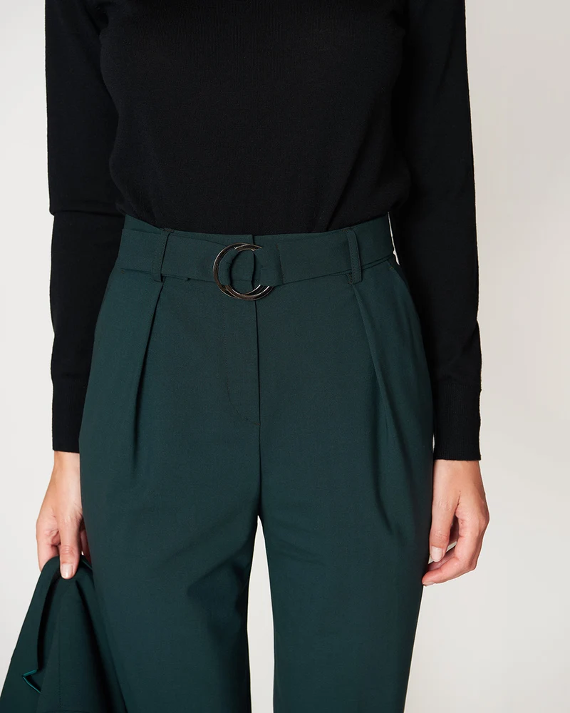 Pantalon carotte Casablanca - Vert Bouteille
