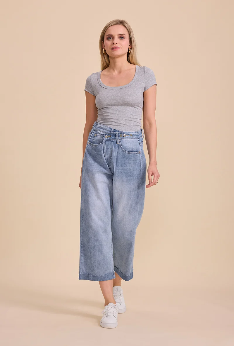 Jean Loose Fermeture Asymétrique