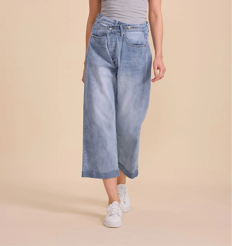 Jean Loose Fermeture Asymétrique