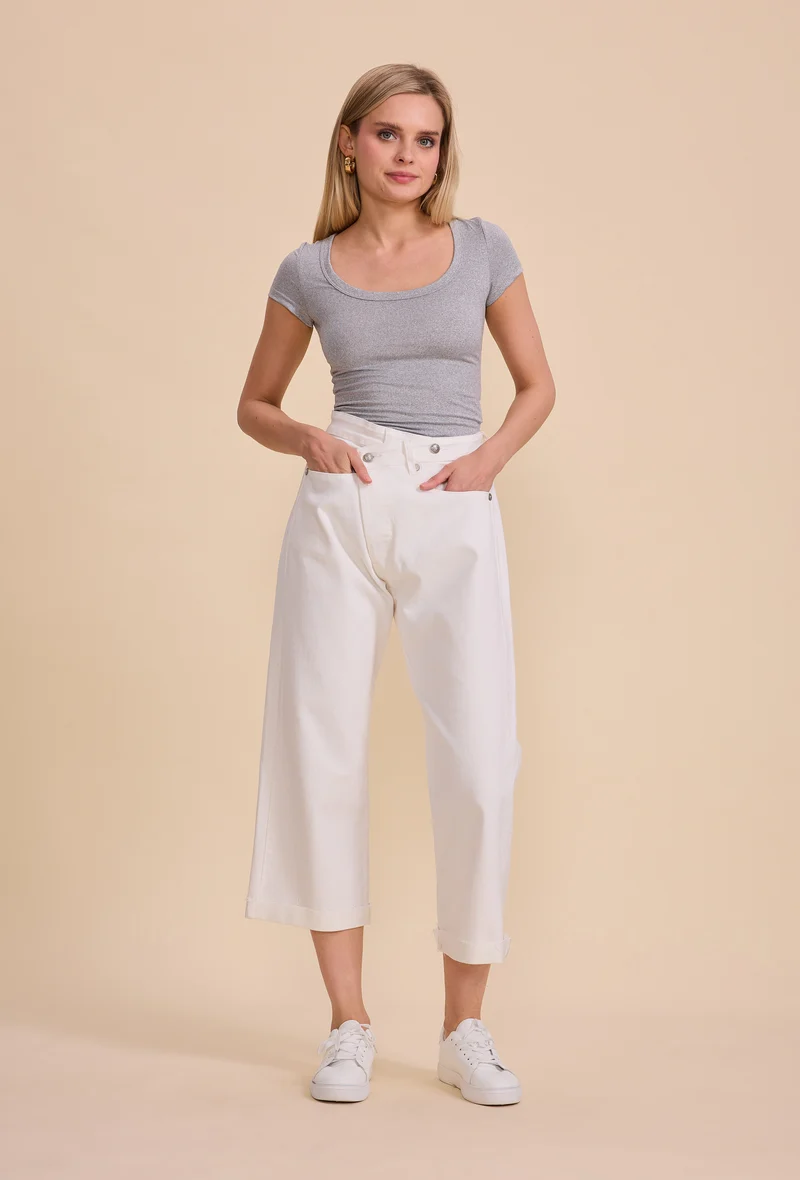 Jean Loose Fermeture Asymétrique