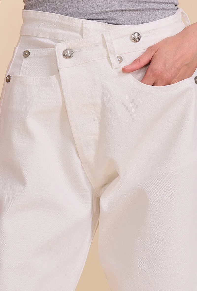 Jean Loose Fermeture Asymétrique