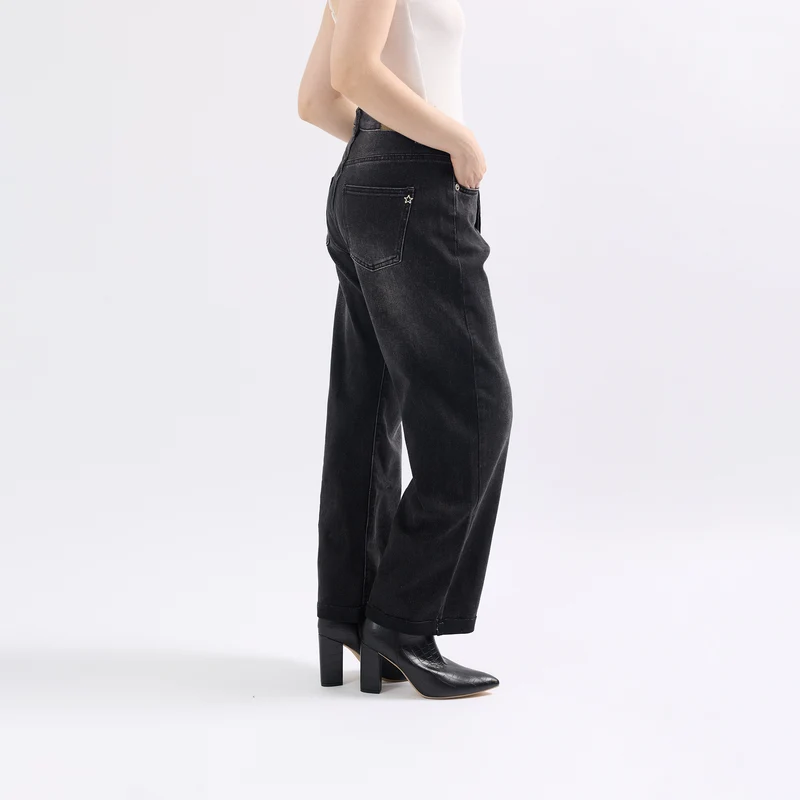 Jean Loose Fermeture Asymétrique