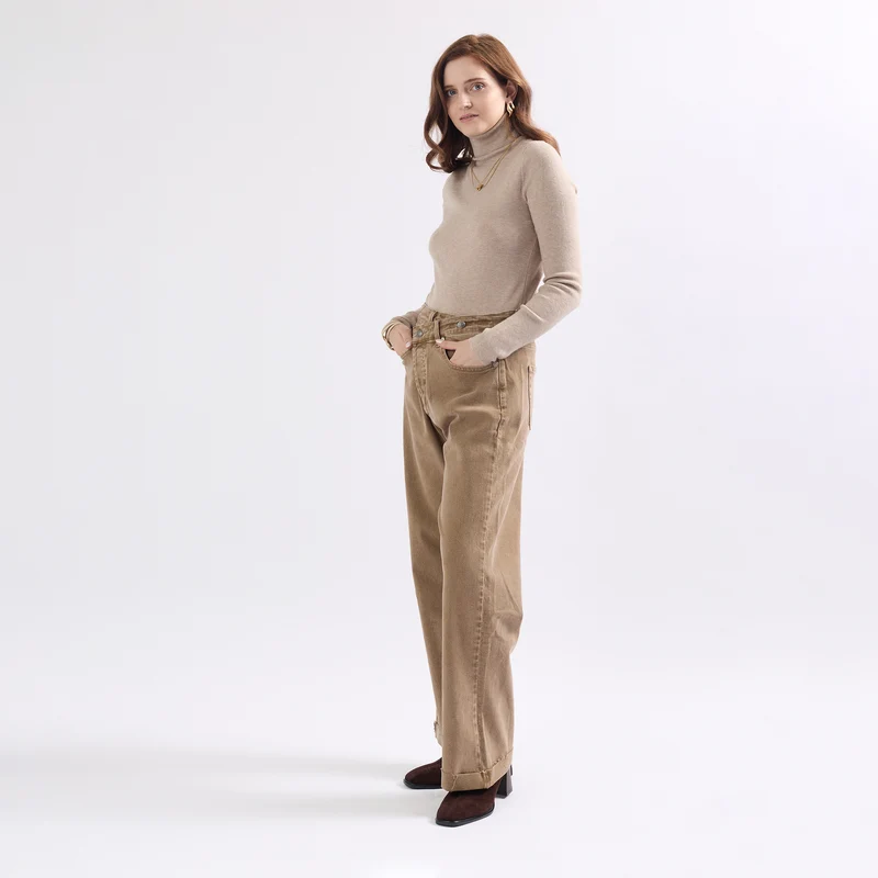 Jean Loose Fermeture Asymétrique