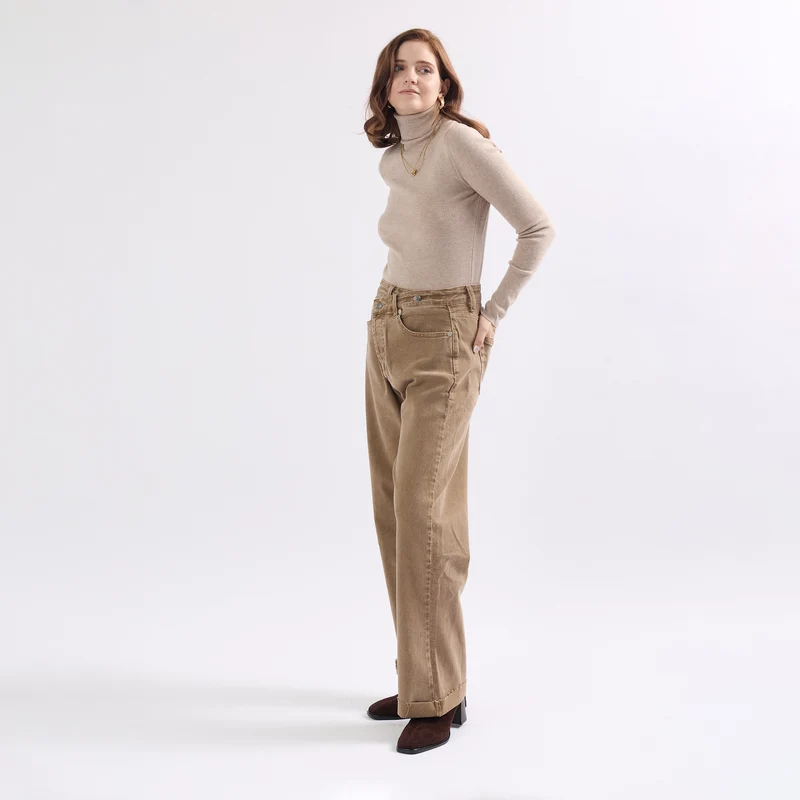 Jean Loose Fermeture Asymétrique