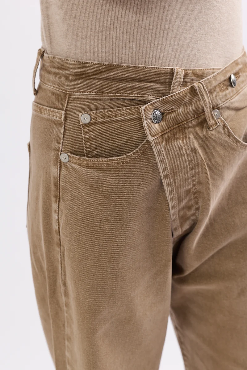 Jean Loose Fermeture Asymétrique