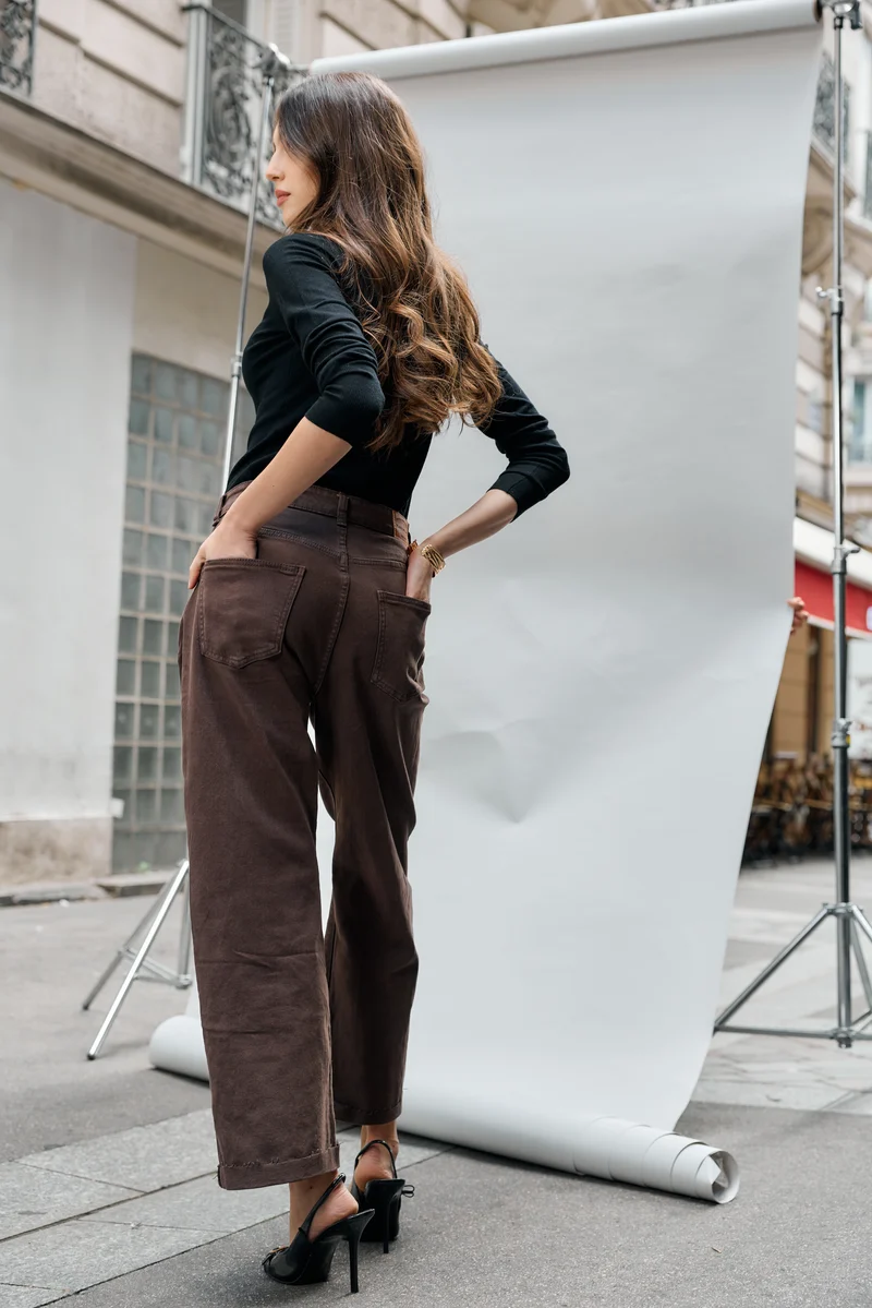 Jean Loose Fermeture Asymétrique