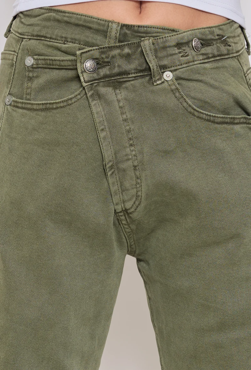 Jean Loose Fermeture Asymétrique