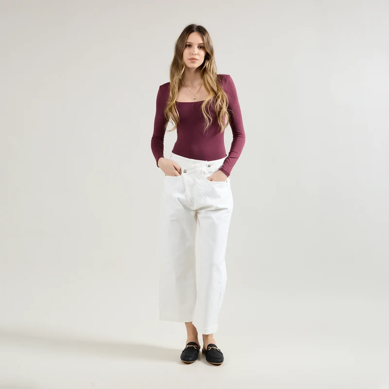 Jean Loose Fermeture Asymétrique