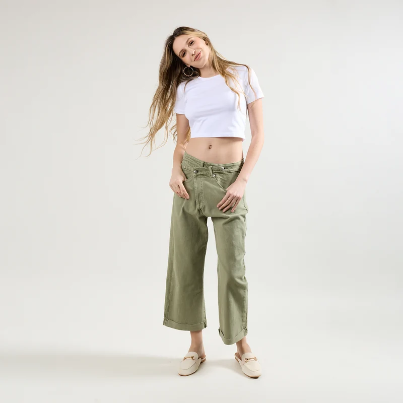 Jean Loose Fermeture Asymétrique