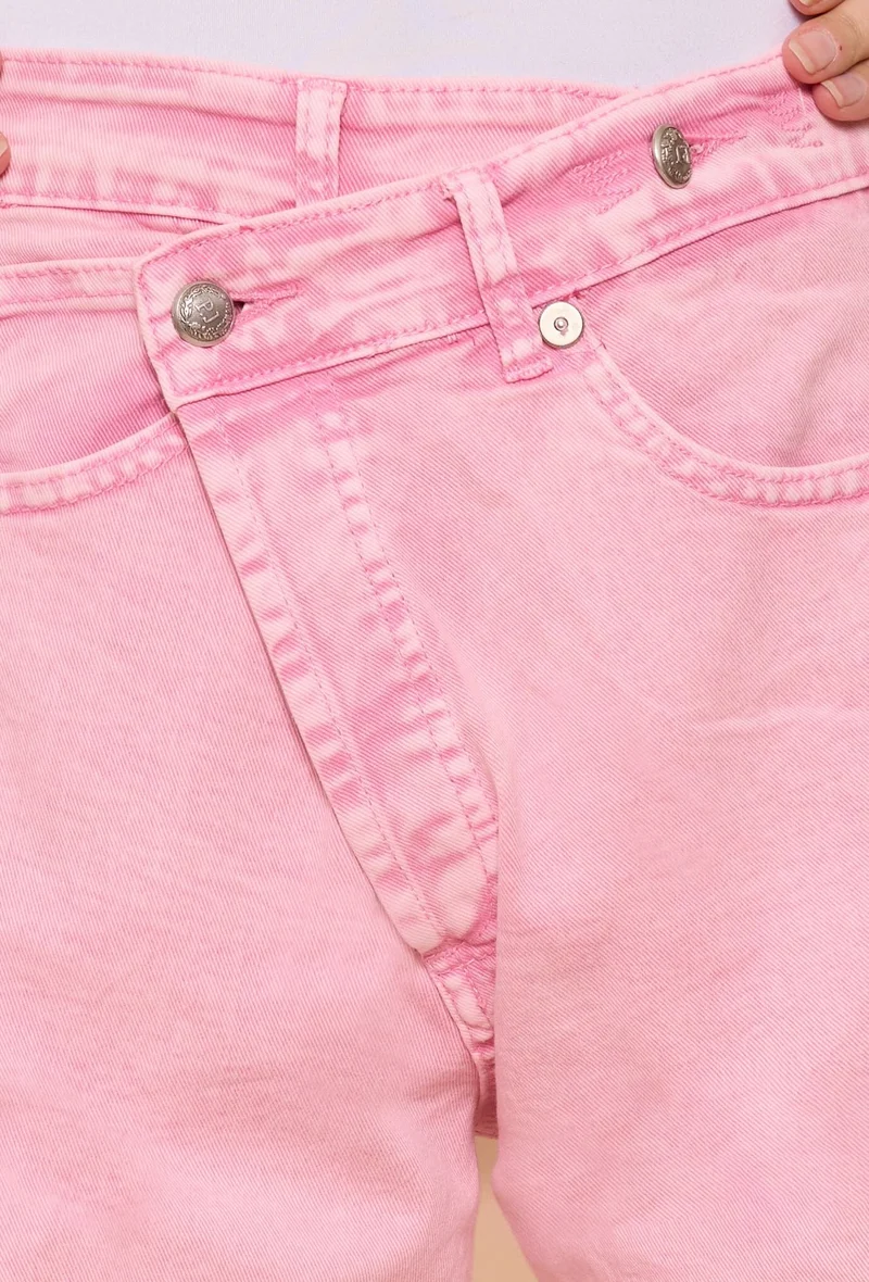 Jean Loose Fermeture Asymétrique