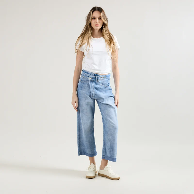 Jean Loose Fermeture Asymétrique