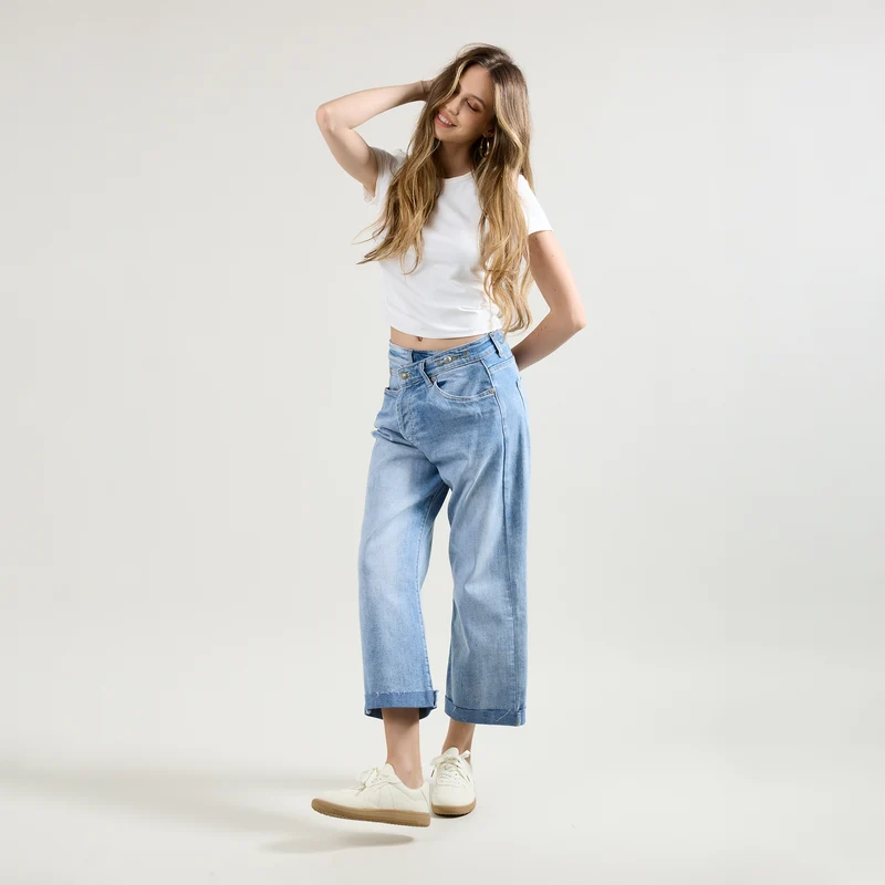 Jean Loose Fermeture Asymétrique