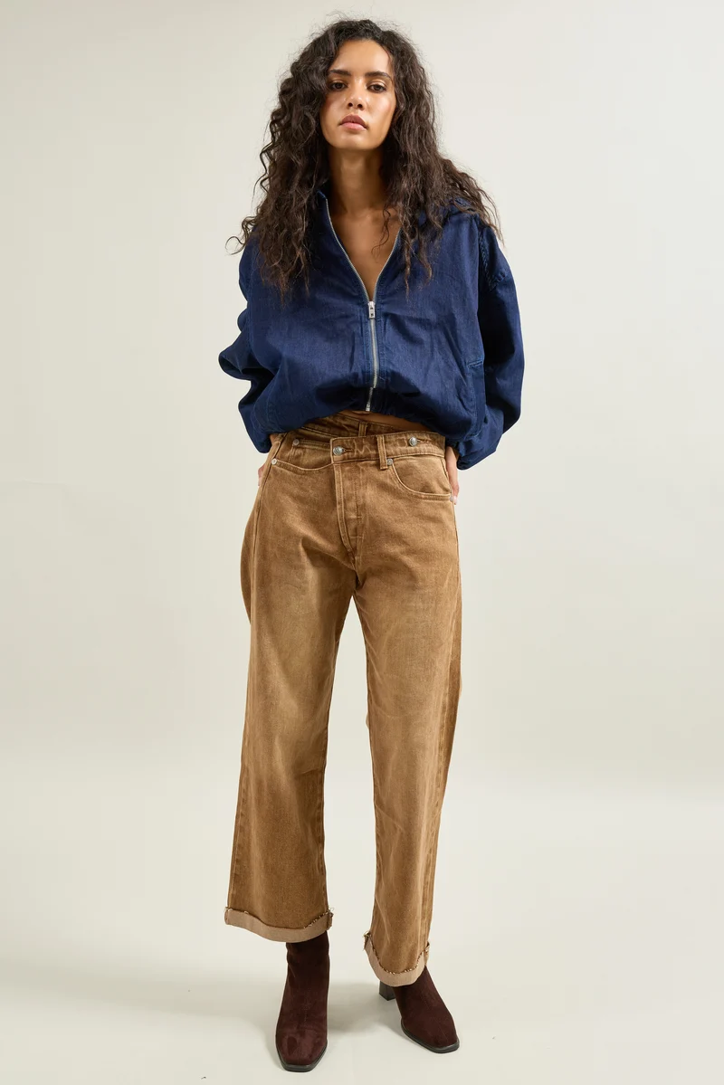 Jean Loose Fermeture Asymétrique