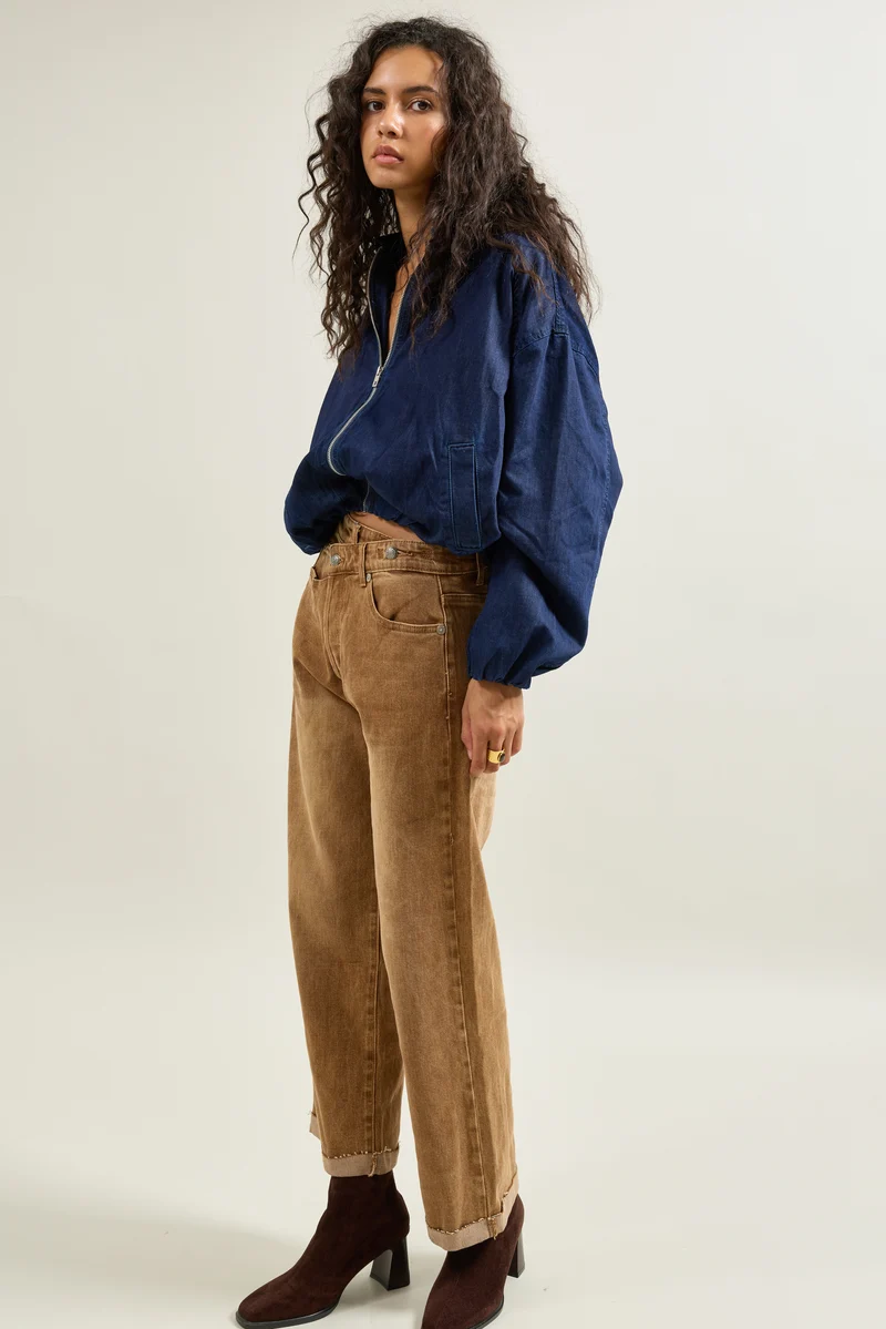 Jean Loose Fermeture Asymétrique