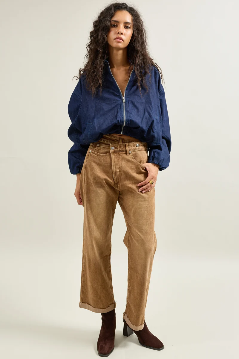 Jean Loose Fermeture Asymétrique
