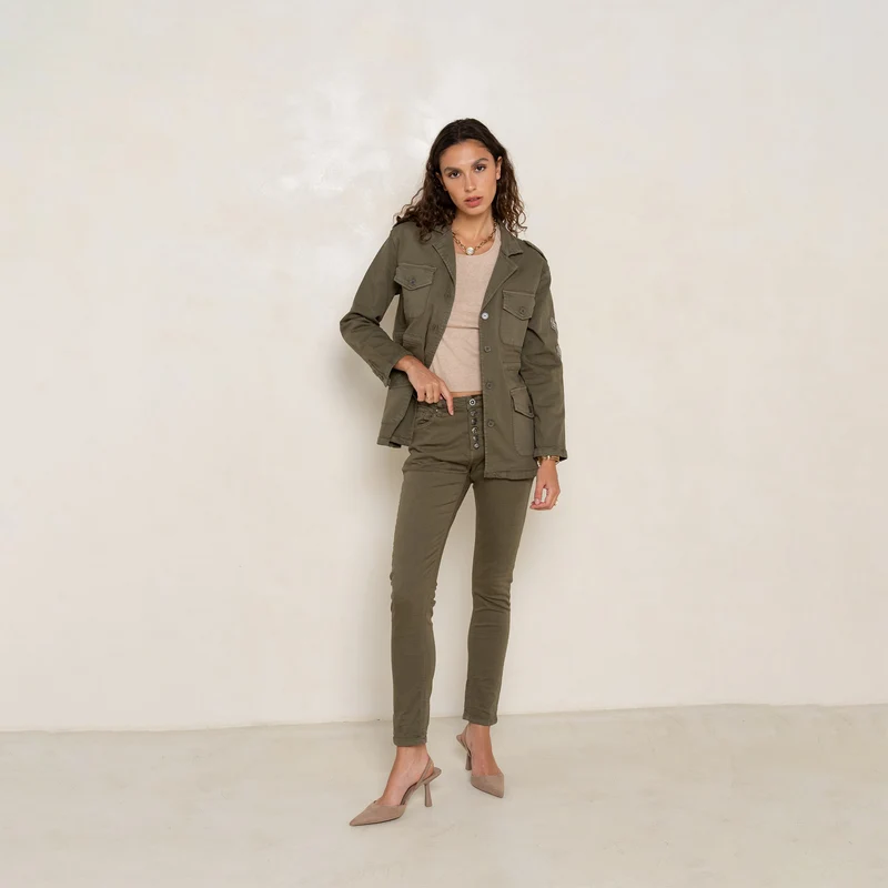 Veste Saharienne Étoile Strass