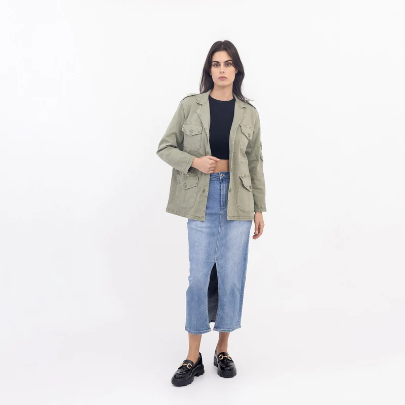 Veste Saharienne Étoile Strass