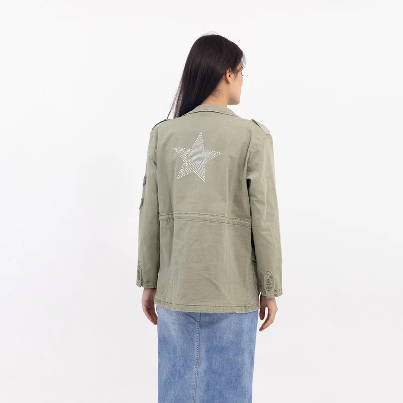 Veste Saharienne Étoile Strass