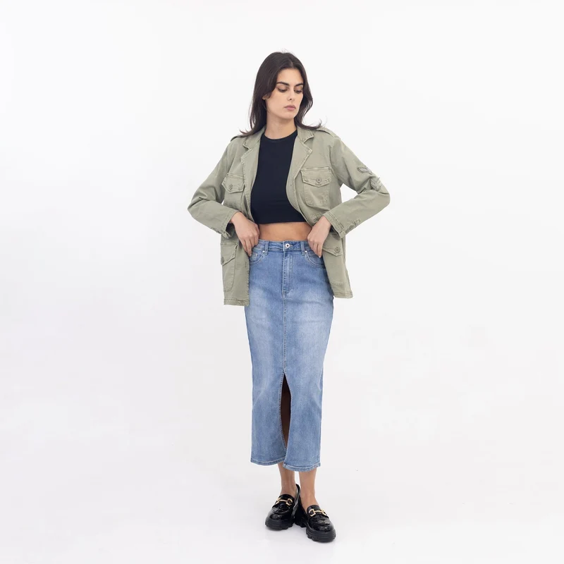 Veste Saharienne Étoile Strass