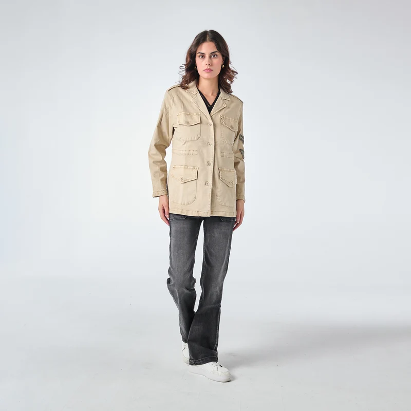 Veste Saharienne Étoile Strass