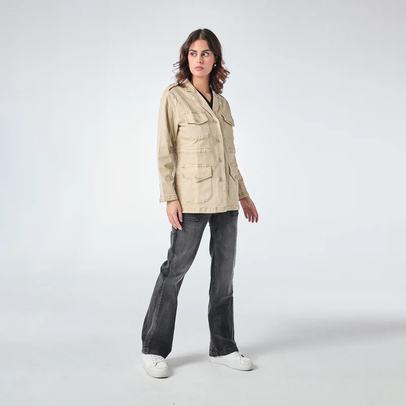 Veste Saharienne Étoile Strass