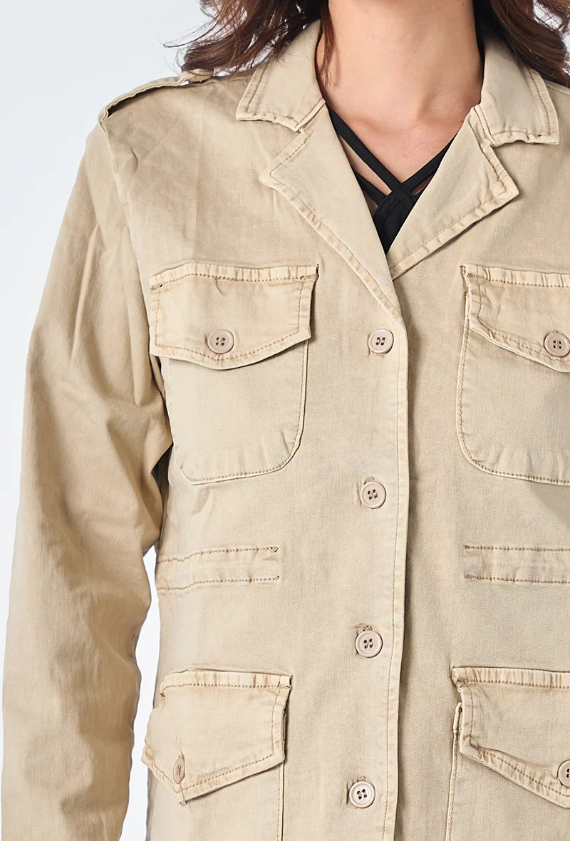 Veste Saharienne Étoile Strass