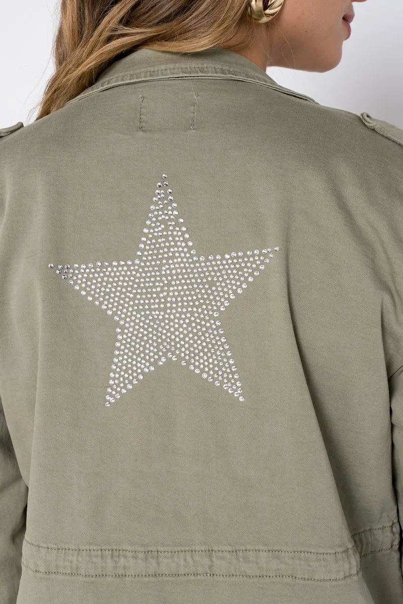 Veste Saharienne Étoile Strass