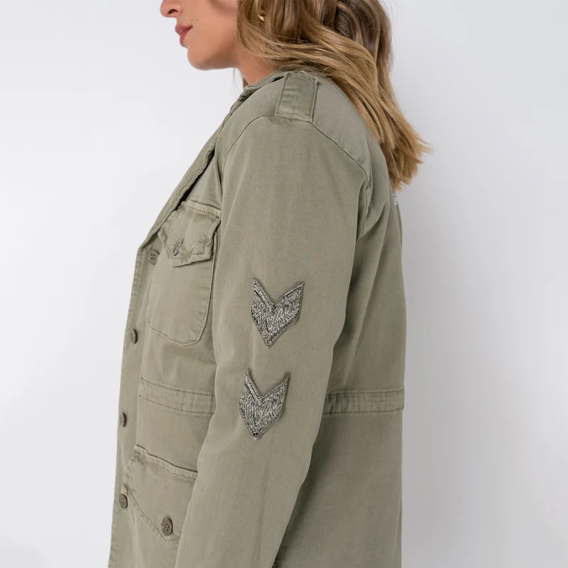 Veste Saharienne Étoile Strass