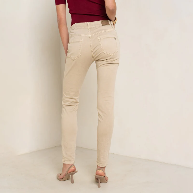 Pantalon Boyfriend Revers Dorés