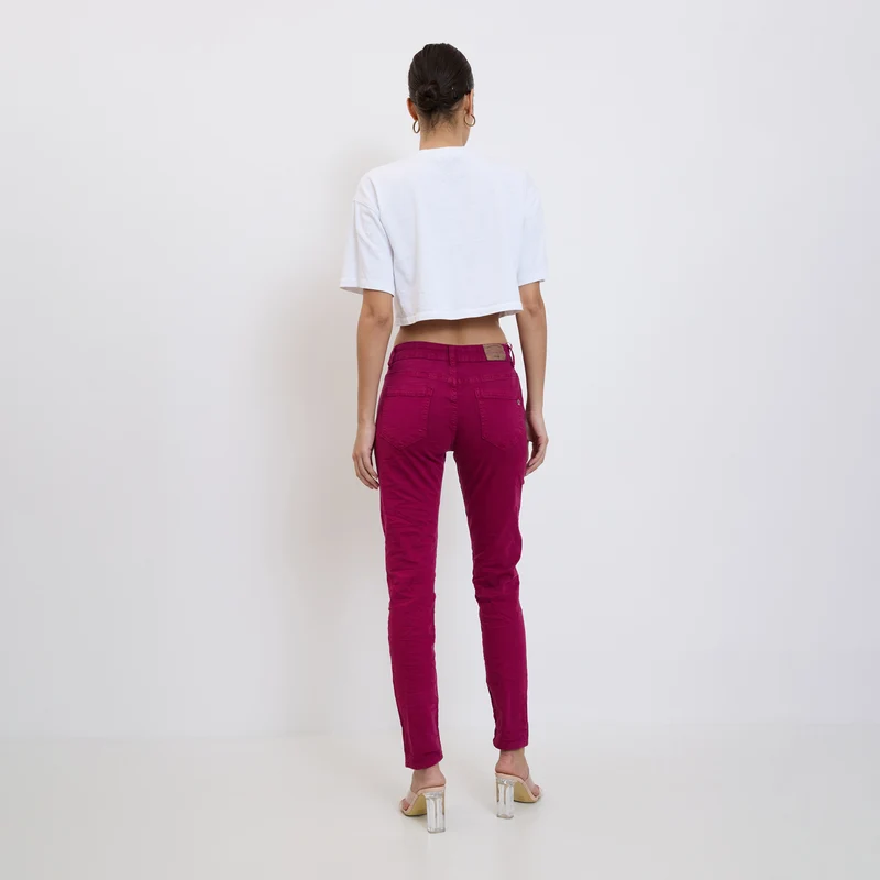 Pantalon Boyfriend Revers Dorés