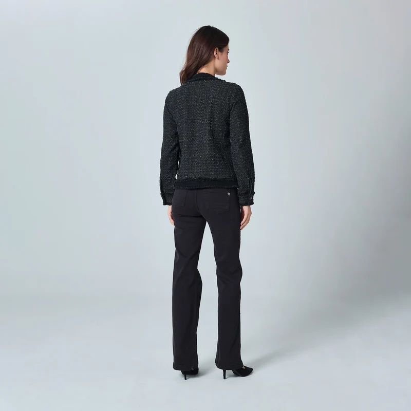 Veste Tweed Manches Longues