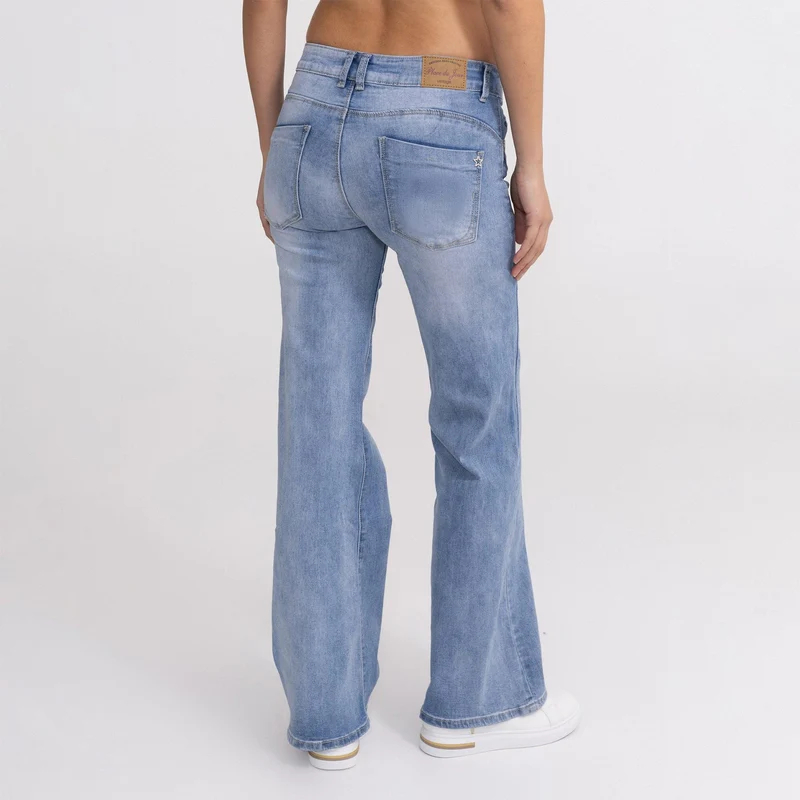 Jean Droit Taille Haute Zip